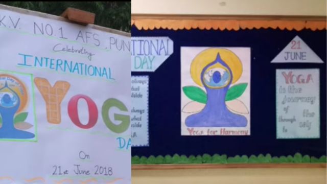 International Yoga Day Board Decoration