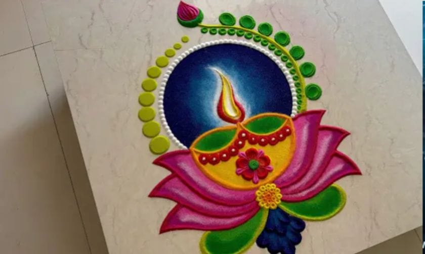 dhanteras ki rangoli